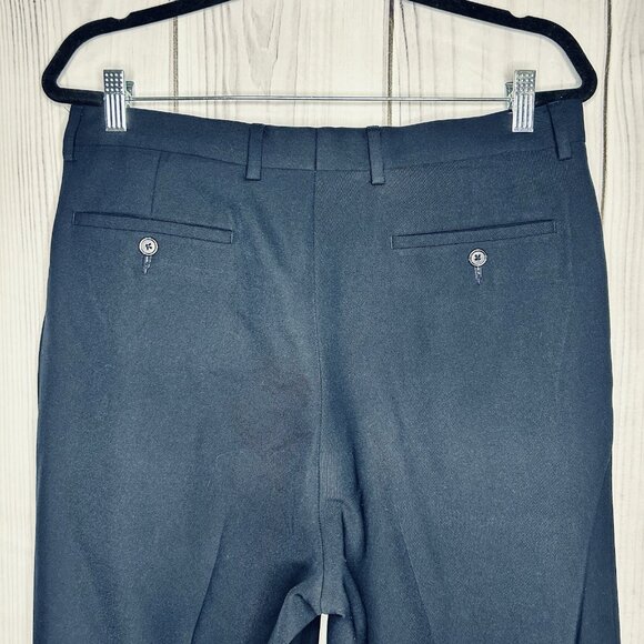 Lauren Ralph Lauren Dress Pants Mens Size 34Wx32L Navy Blue Cuffed Pleated - Picture 5 of 8
